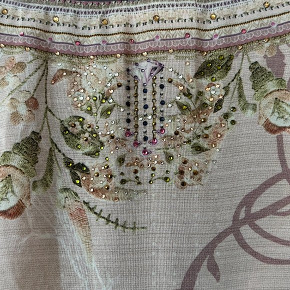 Camilla Franks O/S Crystal Embellished Silk Kaftan Beaded Dress PinksNEW—SOLD - Picture 8 of 16